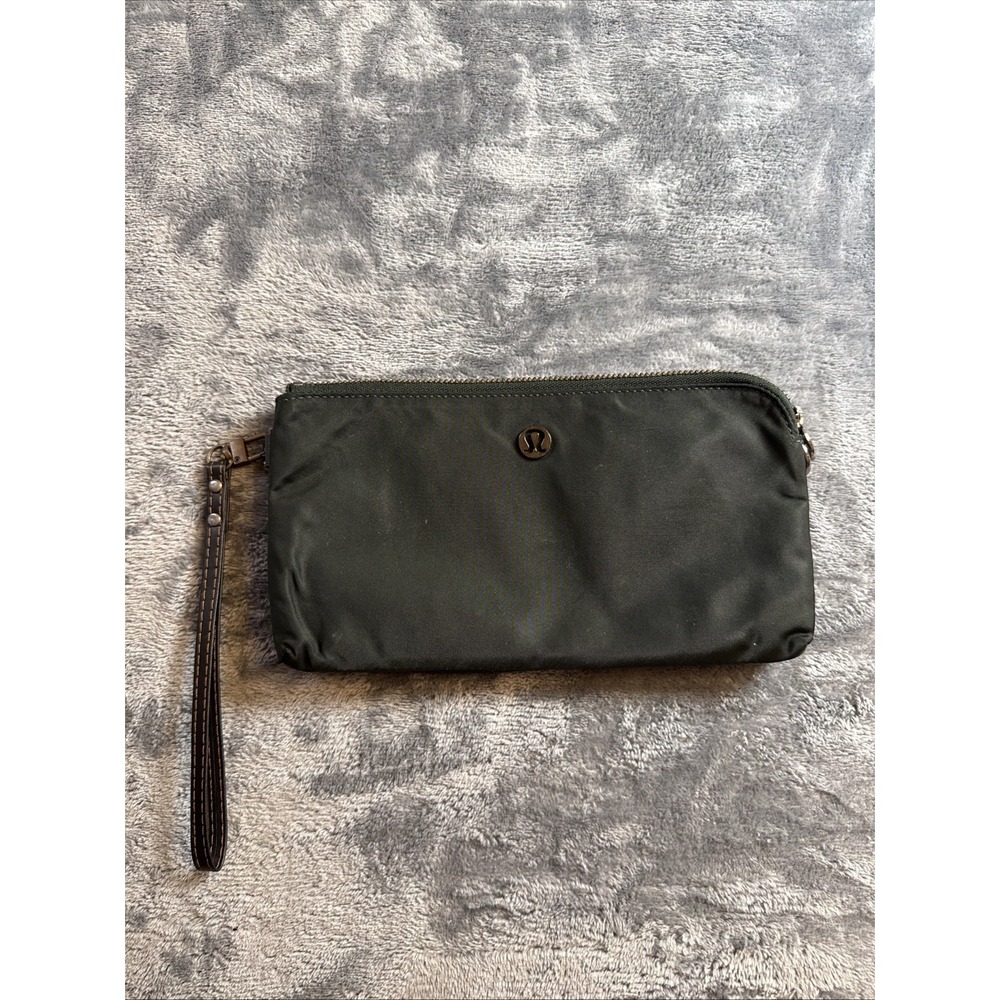 Lululemon Athletica Black Double Up Wristlet Pouch Wallet Bag